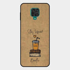 Inspired Sips Glass Case Cover For Redmi Note 10 Lite