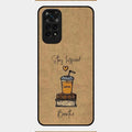 Inspired Sips Glass Case Cover For Redmi Note 11