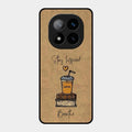 Inspired Sips Glass Case Cover For Redmi Note 14 Pro Plus 5G