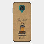 Inspired Sips Glass Case Cover For Redmi Note 9 Pro Max