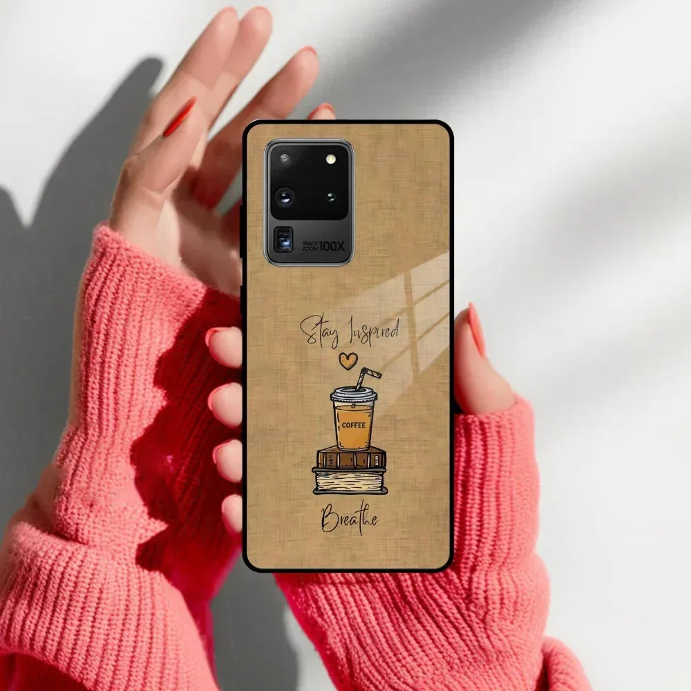 Inspired Sips Glass Case Cover For Samsung - ShopOnCliQ