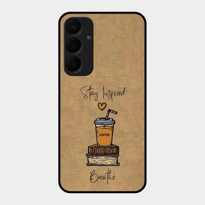 Inspired Sips Glass Case Cover For Samsung Galaxy A55 5G