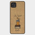 Inspired Sips Glass Case Cover For Samsung Galaxy F42 5G