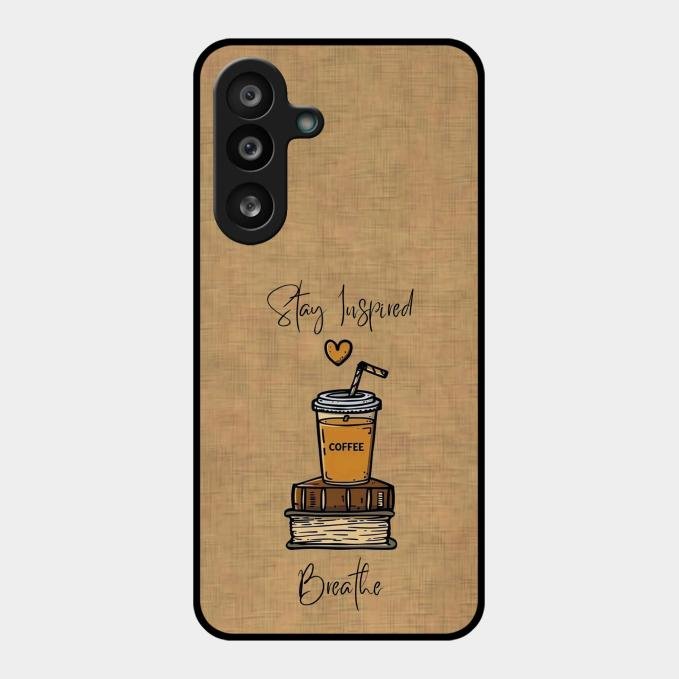 Inspired Sips Glass Case Cover For Samsung Galaxy F55 5G