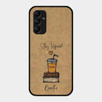 Inspired Sips Glass Case Cover For Samsung Galaxy M14 5G