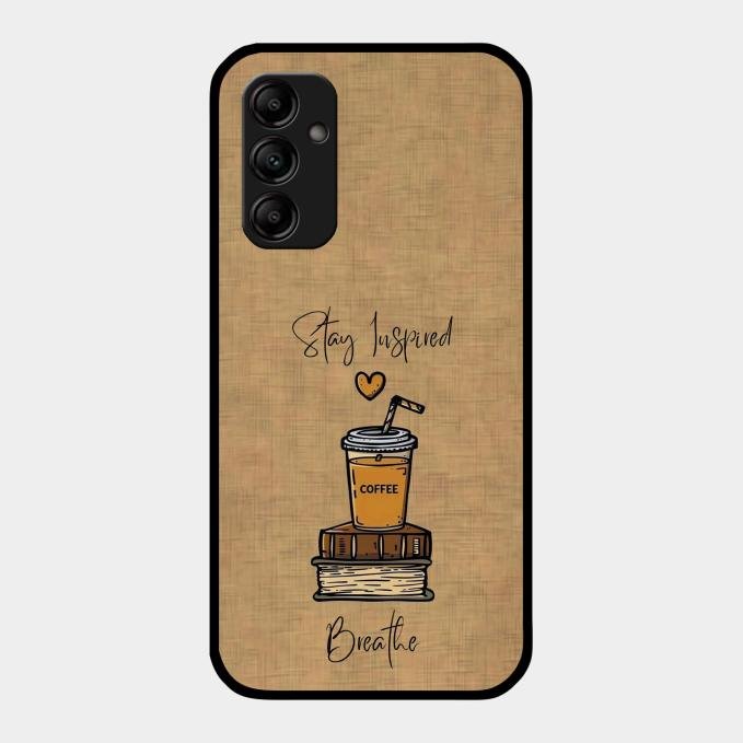 Inspired Sips Glass Case Cover For Samsung Galaxy M14 5G