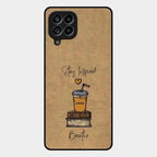 Inspired Sips Glass Case Cover For Samsung Galaxy M53 5G