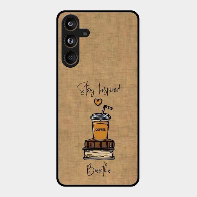 Inspired Sips Glass Case Cover For Samsung Galaxy M55 5G