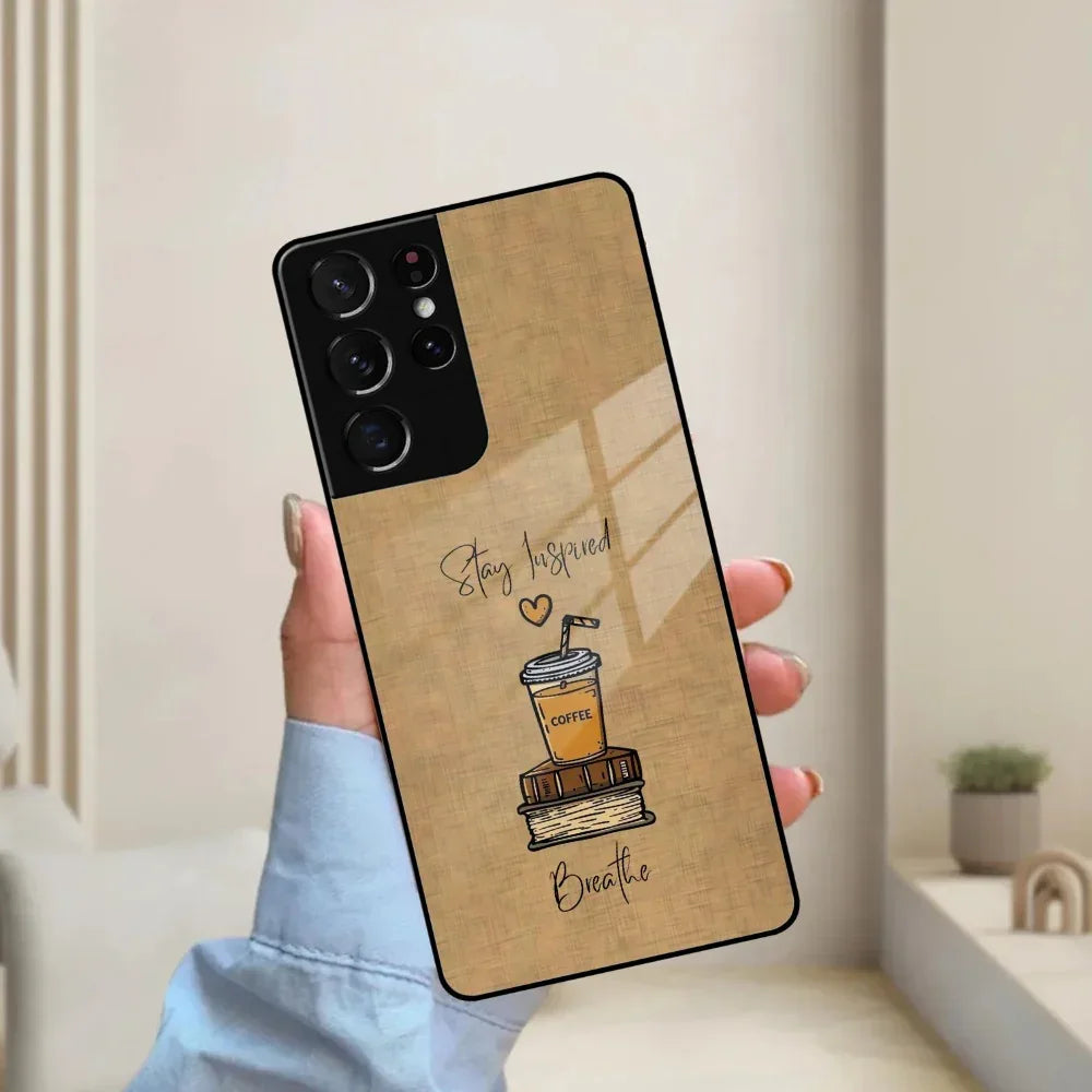Inspired Sips Glass Case Cover For Samsung - ShopOnCliQ