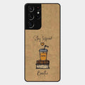 Inspired Sips Glass Case Cover For Samsung Galaxy S21 Ultra