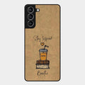 Inspired Sips Glass Case Cover For Samsung Galaxy S21