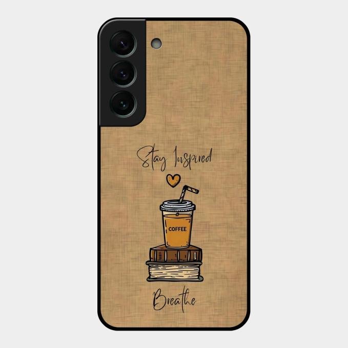 Inspired Sips Glass Case Cover For Samsung Galaxy S22 Plus 5G