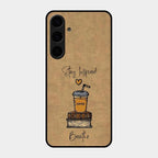 Inspired Sips Glass Case Cover For Samsung Galaxy S24 Plus 5G