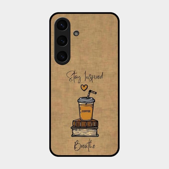 Inspired Sips Glass Case Cover For Samsung Galaxy S25 Plus 5G