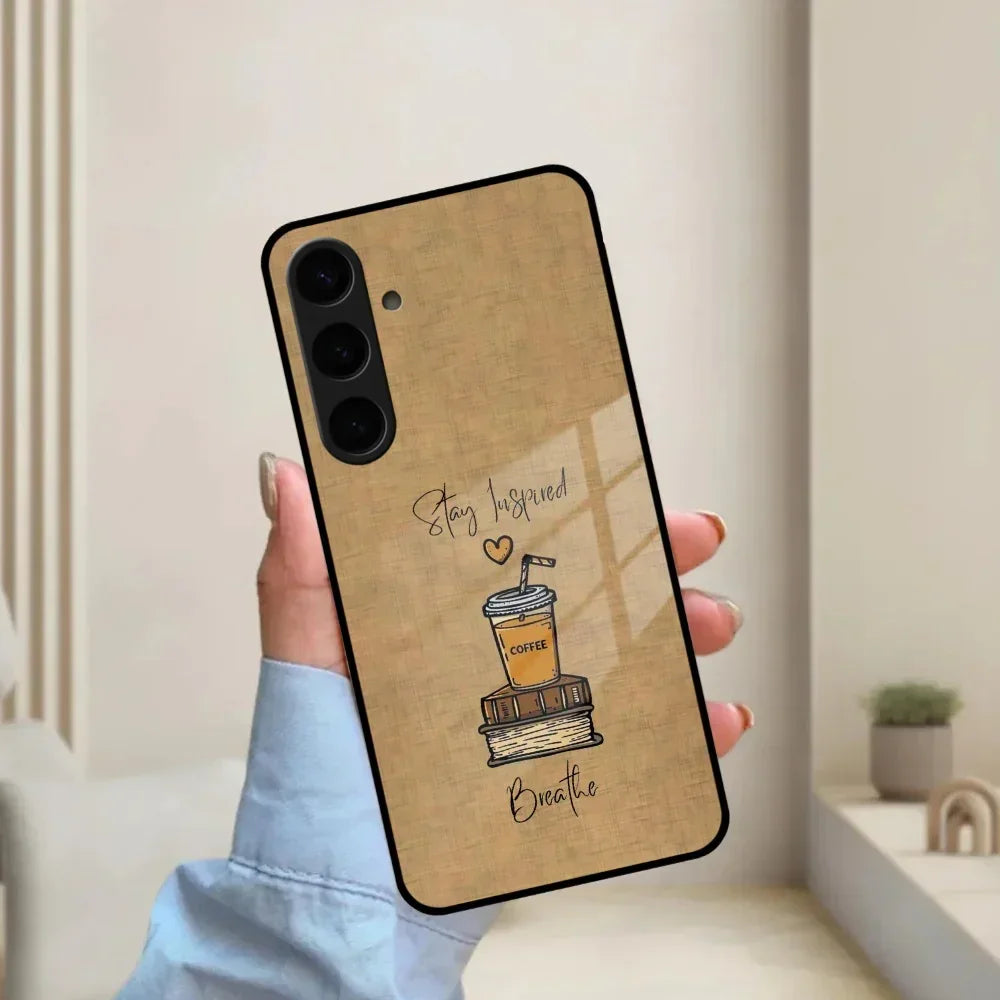 Inspired Sips Glass Case Cover For Samsung - ShopOnCliQ