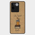 Inspired Sips Glass Case Cover For Vivo T2 Pro 5G