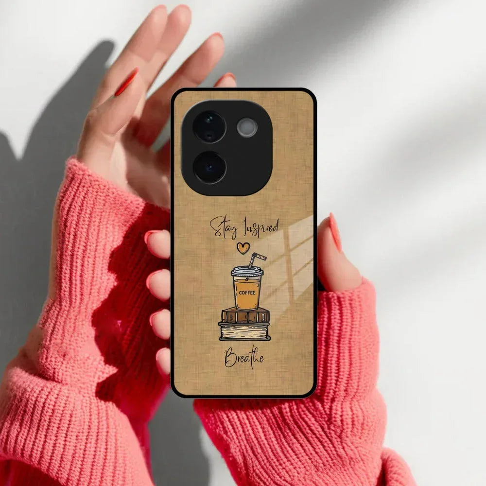 Inspired Sips Glass Case Cover For iQOO - ShopOnCliQ