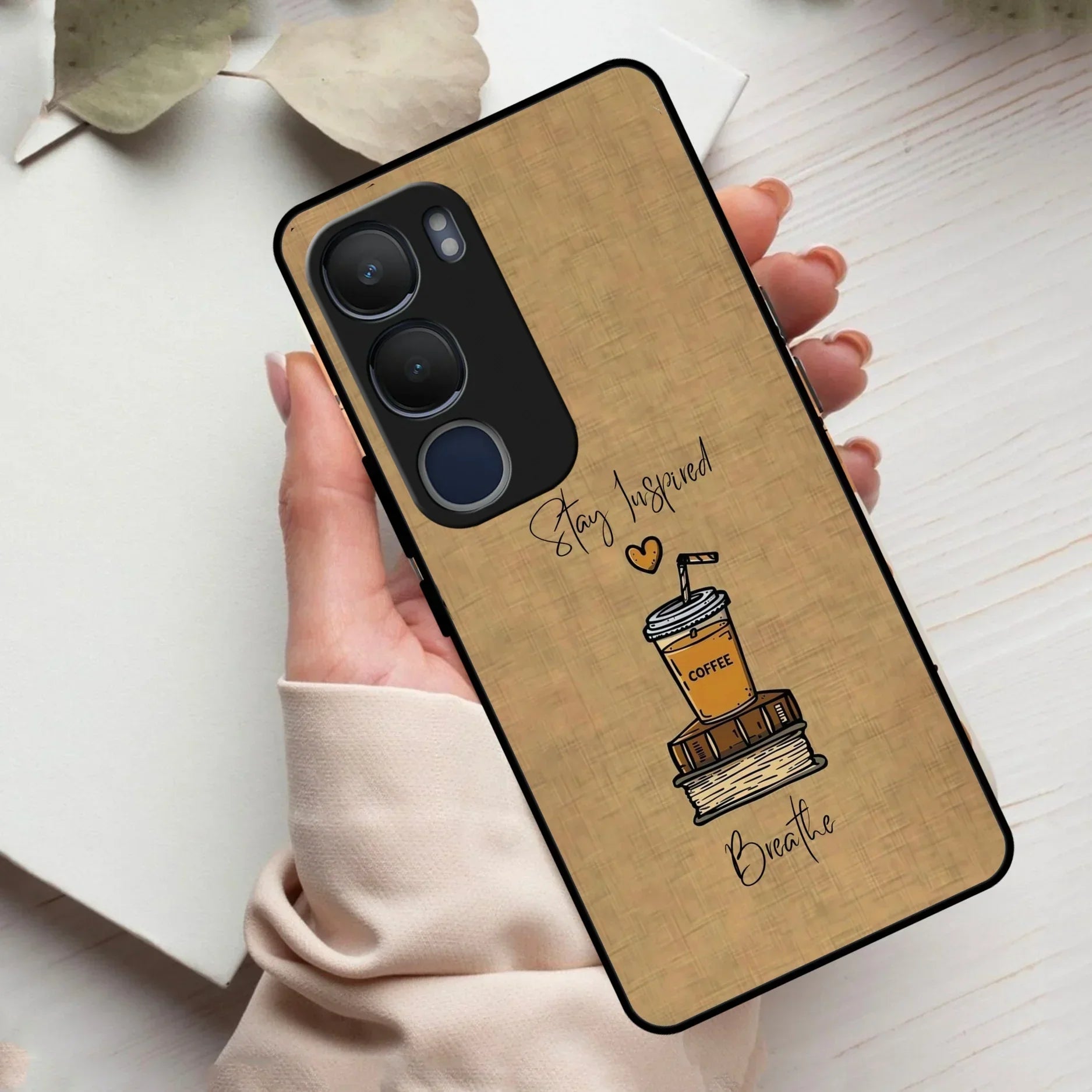 Inspired Sips Glass Case Cover For Vivo - ShopOnCliQ