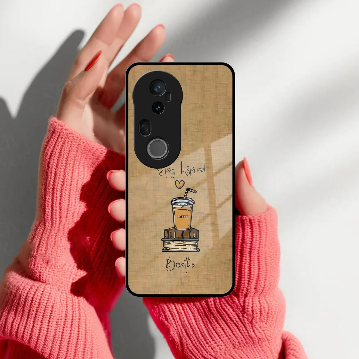 Inspired Sips Glass Case Cover For Vivo - ShopOnCliQ