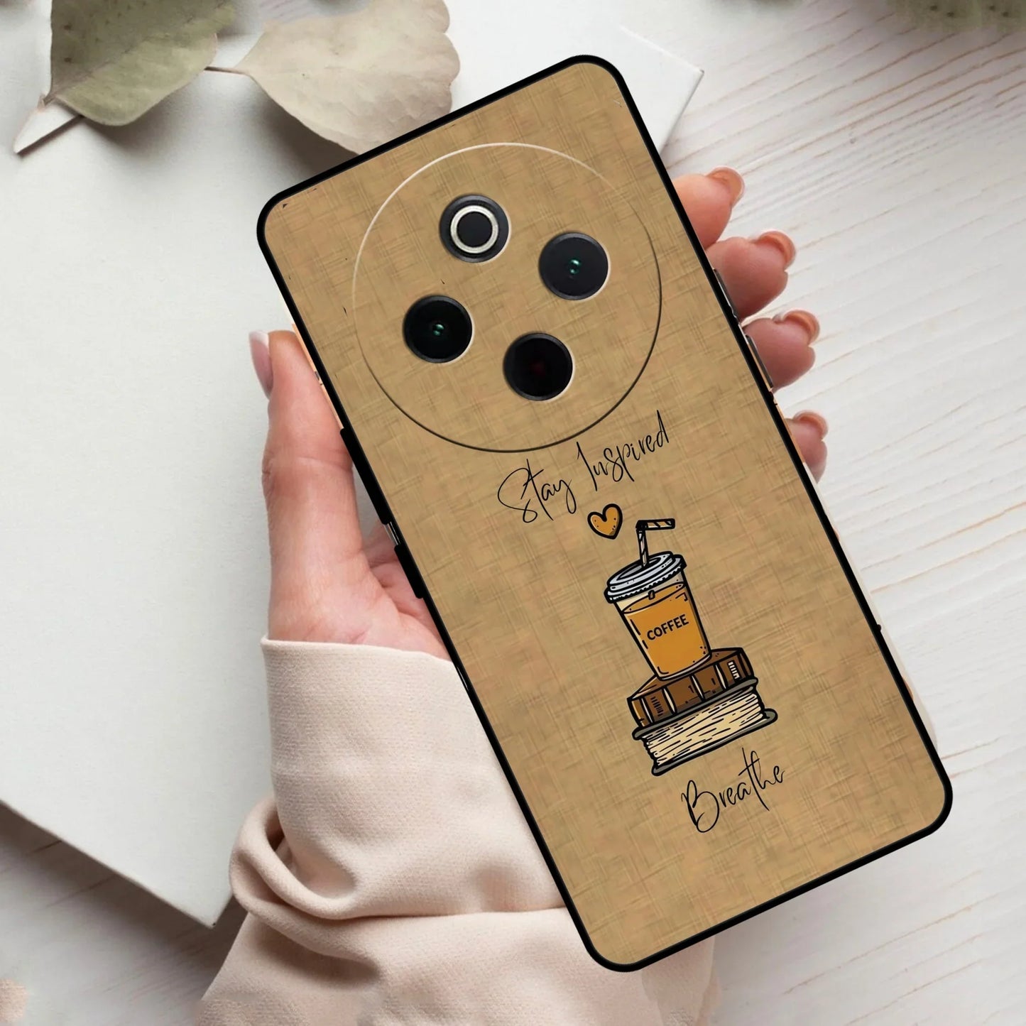 Inspired Sips Glass Case Cover For Vivo - ShopOnCliQ