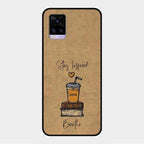 Inspired Sips Glass Case Cover For Vivo V20