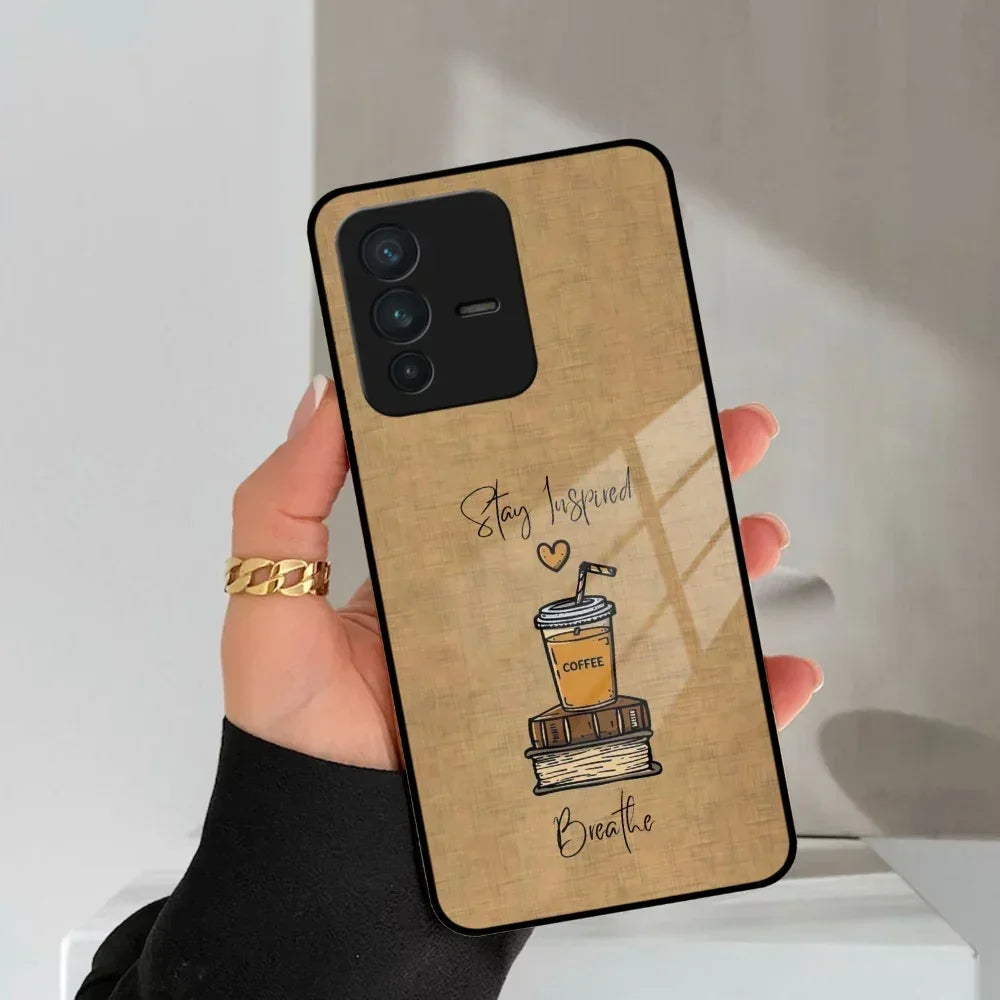 Inspired Sips Glass Case Cover For Vivo - ShopOnCliQ