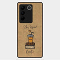 Inspired Sips Glass Case Cover For Vivo V27 Pro 5G