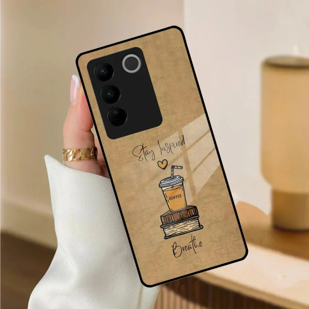 Inspired Sips Glass Case Cover For Vivo - ShopOnCliQ