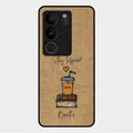 Inspired Sips Glass Case Cover For Vivo V29 Pro 5G