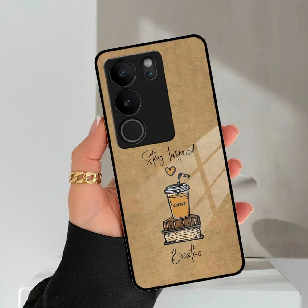 Inspired Sips Glass Case Cover For Vivo - ShopOnCliQ