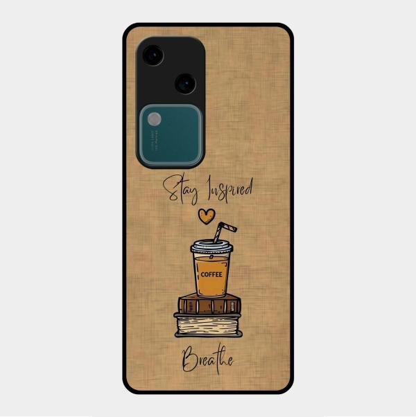 Inspired Sips Glass Case Cover For Vivo V30 5G