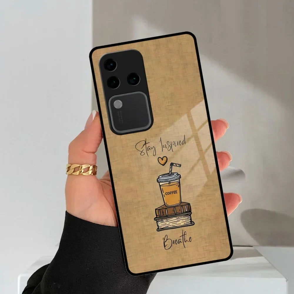 Inspired Sips Glass Case Cover For Vivo - ShopOnCliQ