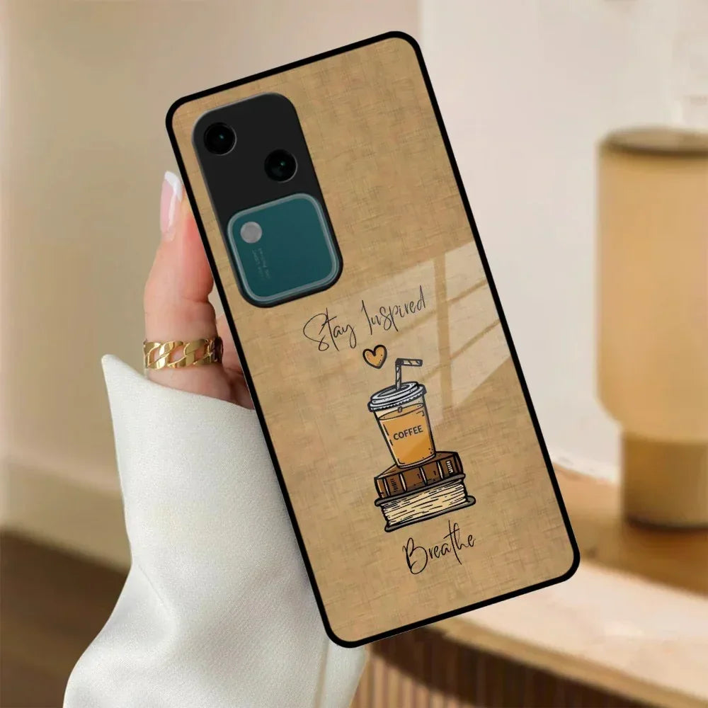 Inspired Sips Glass Case Cover For Vivo - ShopOnCliQ