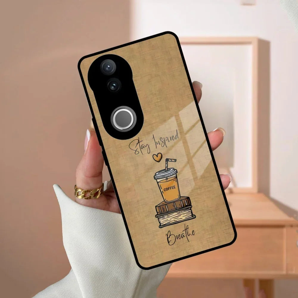 Inspired Sips Glass Case Cover For Vivo - ShopOnCliQ
