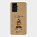 Inspired Sips Glass Case Cover For Vivo X50 Pro 5G