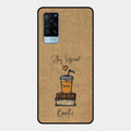 Inspired Sips Glass Case Cover For Vivo X60 5G