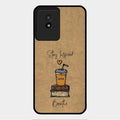 Inspired Sips Glass Case Cover For Vivo Y02T