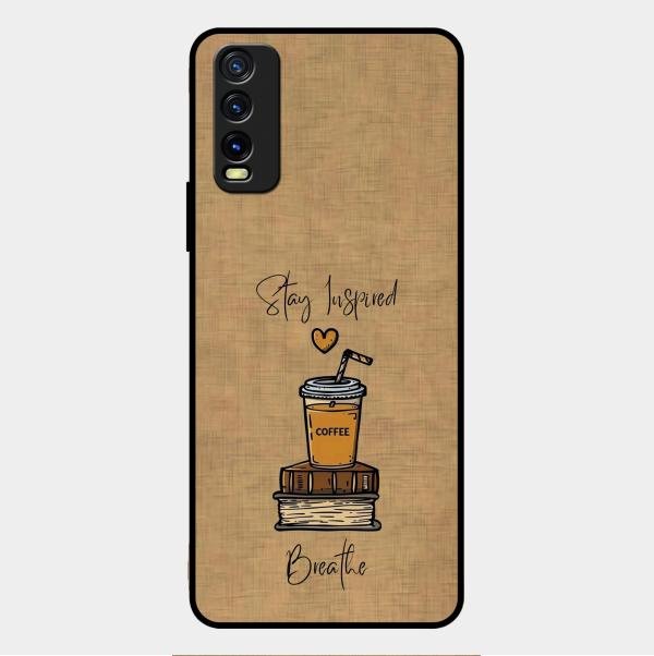 Inspired Sips Glass Case Cover For Vivo Y12G