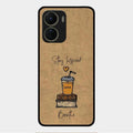 Inspired Sips Glass Case Cover For Vivo Y16