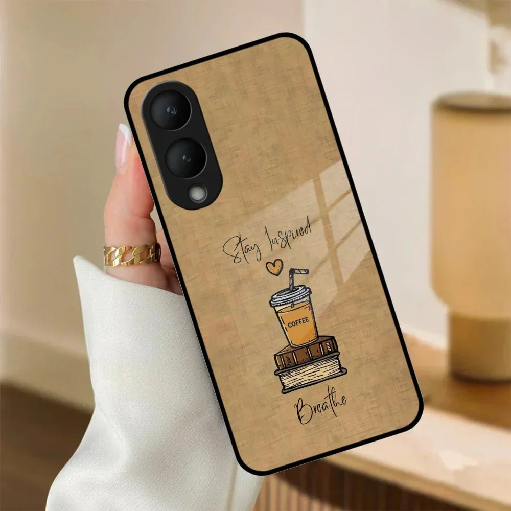 Inspired Sips Glass Case Cover For Vivo - ShopOnCliQ