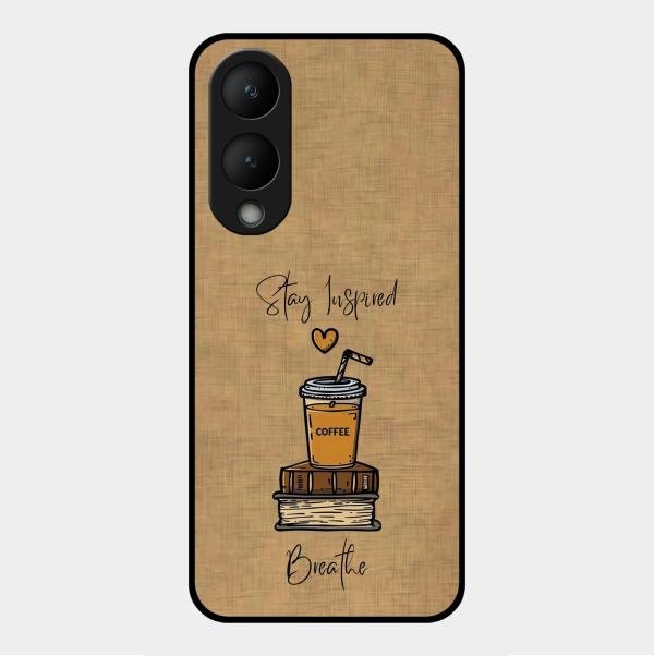 Inspired Sips Glass Case Cover For Vivo Y17S