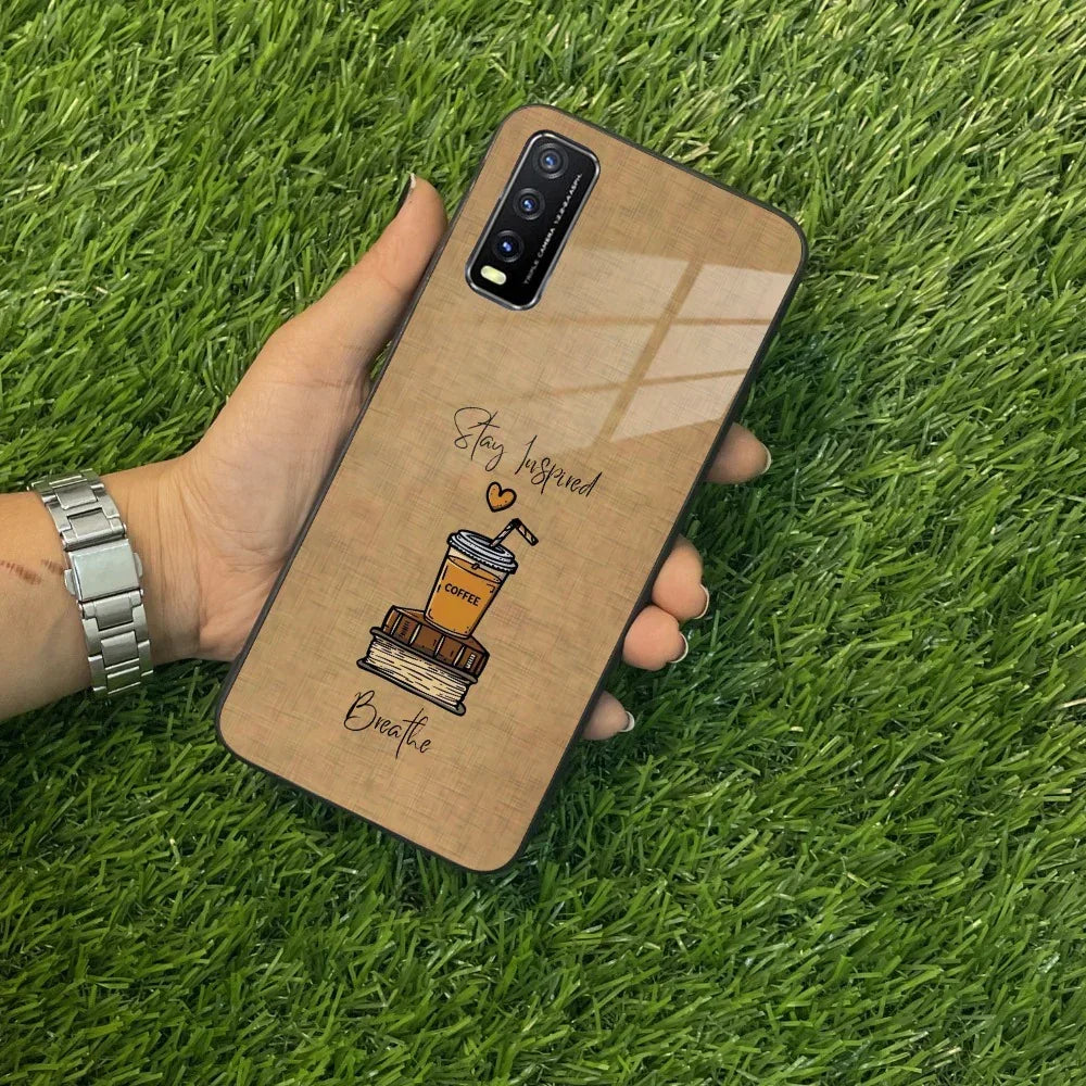 Inspired Sips Glass Case Cover For Vivo - ShopOnCliQ