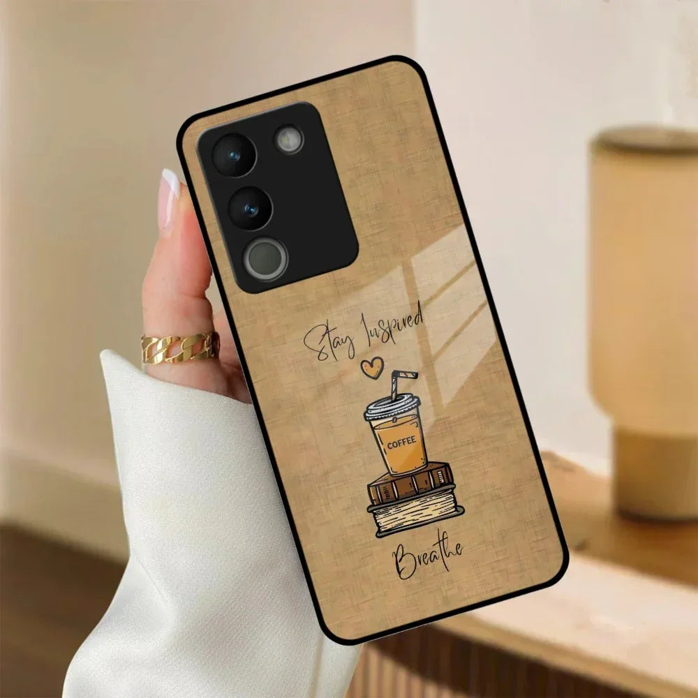 Inspired Sips Glass Case Cover For Vivo - ShopOnCliQ