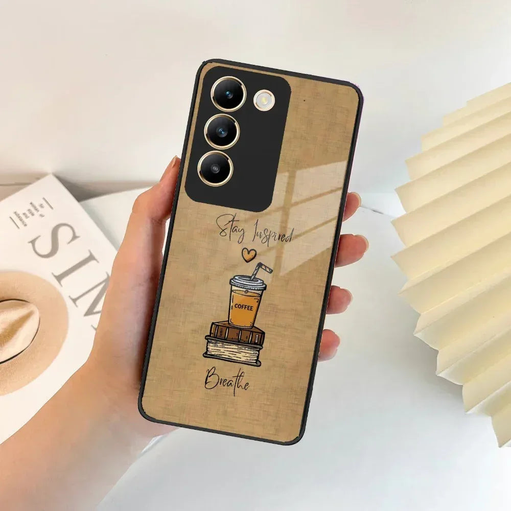 Inspired Sips Glass Case Cover For Vivo - ShopOnCliQ