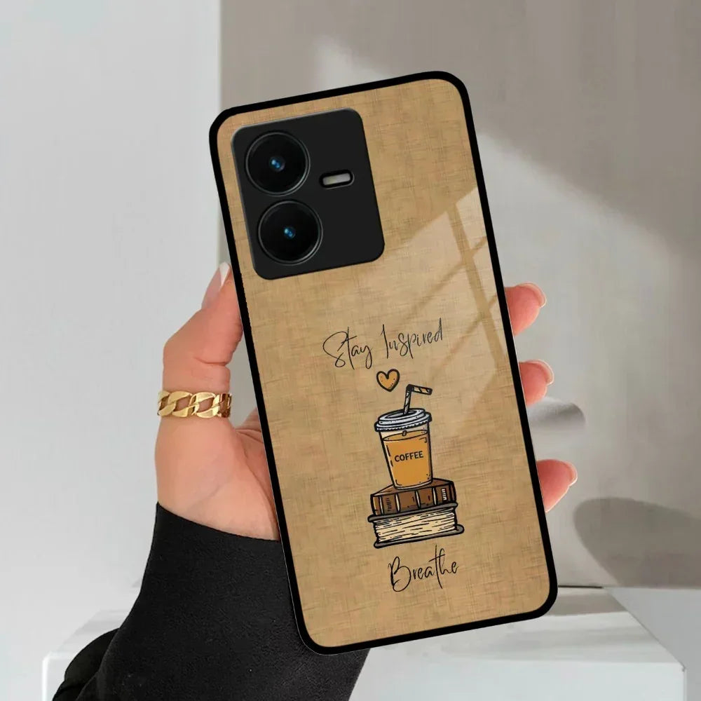 Inspired Sips Glass Case Cover For Vivo - ShopOnCliQ