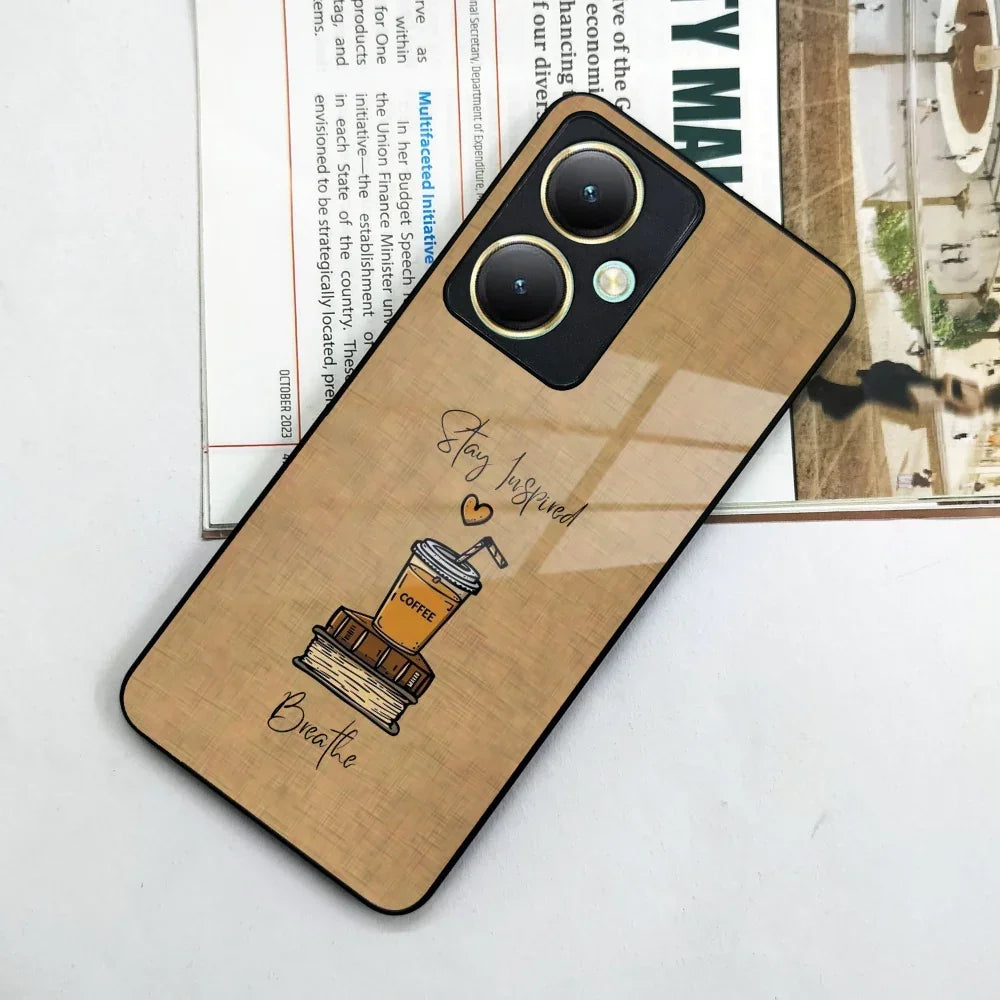 Inspired Sips Glass Case Cover For Vivo - ShopOnCliQ
