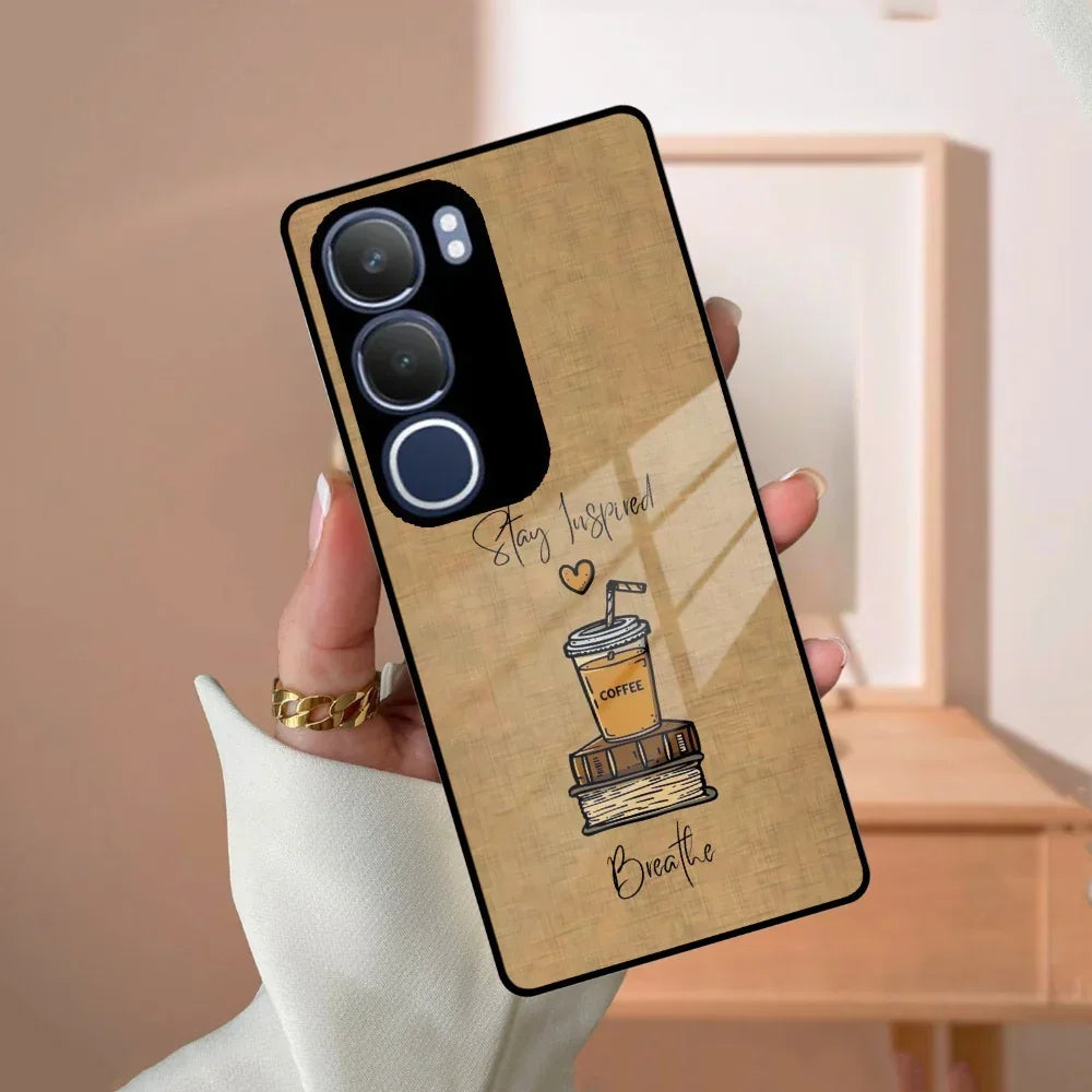 Inspired Sips Glass Case Cover For Vivo - ShopOnCliQ