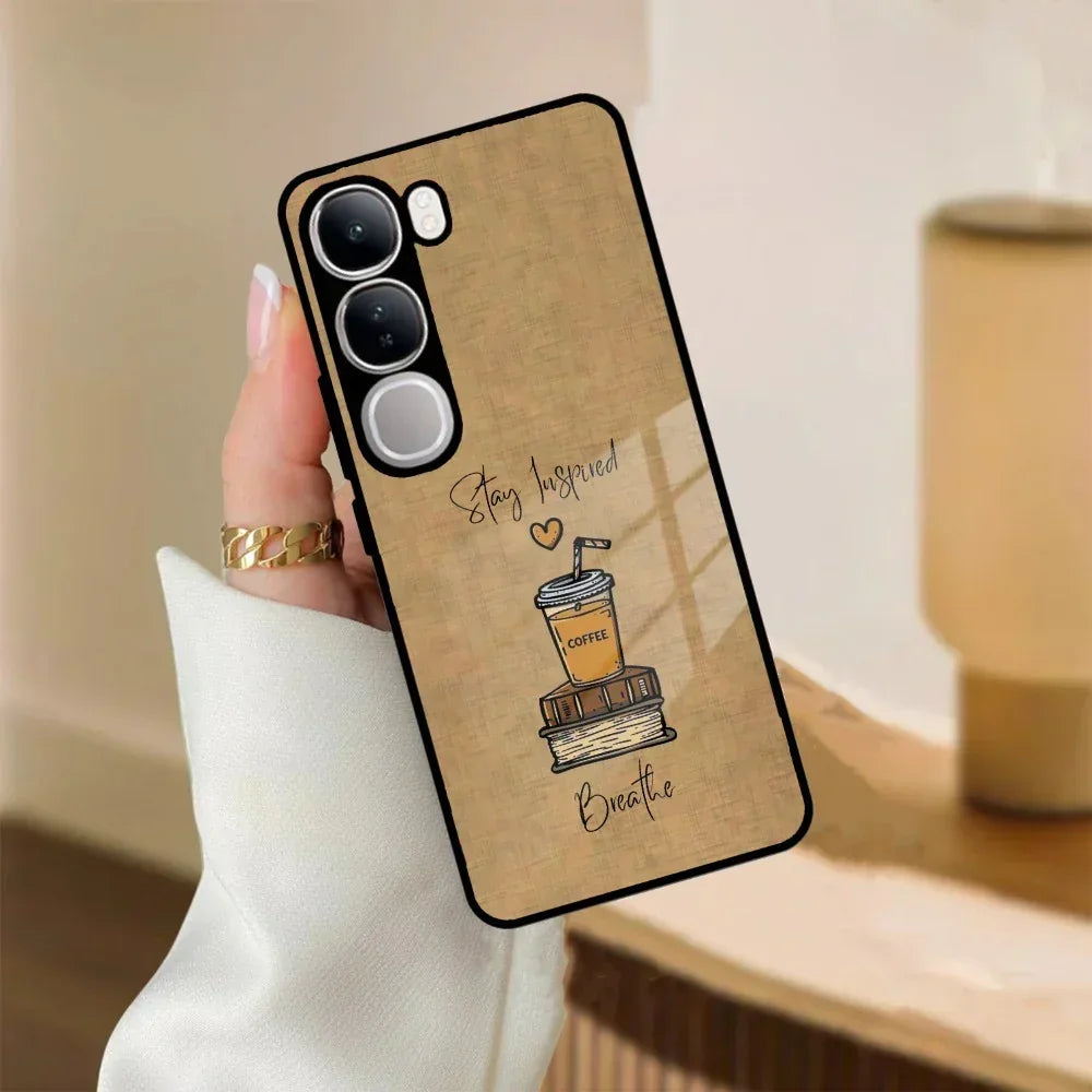 Inspired Sips Glass Case Cover For Vivo - ShopOnCliQ
