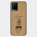 Inspired Sips Glass Case Cover For Vivo Y33T
