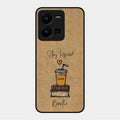 Inspired Sips Glass Case Cover For Vivo Y35